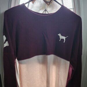 "Pink" Red and White longsleeve